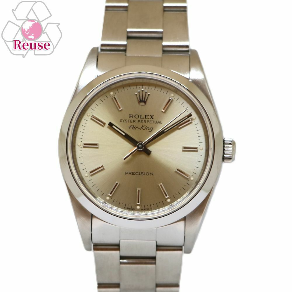 【リユース品】 ロレックス ROLEX 腕時計 メンズウォッチ エアキング 14000 シルバー 【お取り寄せ】