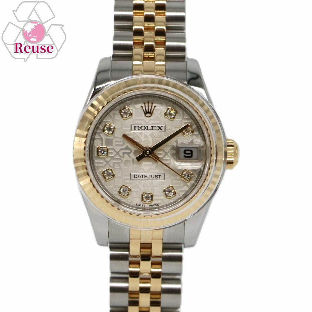 【リユース品】 ロレックス ROLEX 腕時計 レディースウォッチ デイトジャスト 179173G シルバー 【お取り寄せ】