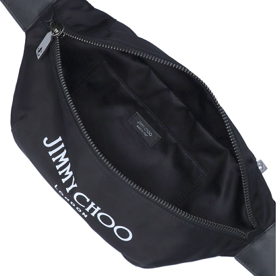 ジミーチュウ JIMMY CHOO ボディバッグ FINSLEY DNH 0258 BLACK/LATTE/GUNMETAL
