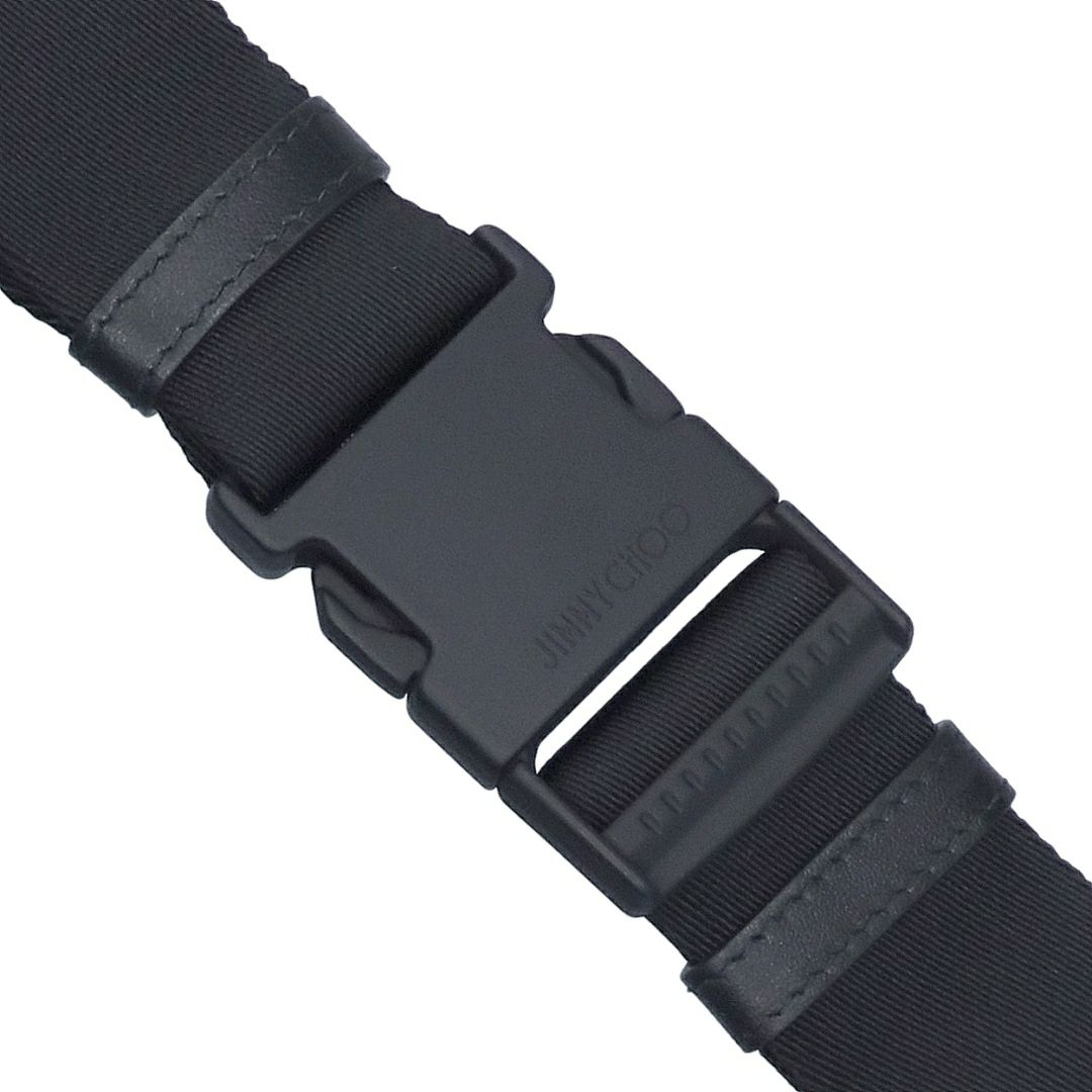 ジミーチュウ JIMMY CHOO ボディバッグ FINSLEY DNH 0258 BLACK/LATTE/GUNMETAL