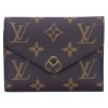 ルイヴィトン LOUIS VUITTON 折財布 三つ折り財布 コンパクトウォレット ポルトフォイユ・ヴィクトリーヌ M62472 ブラウン