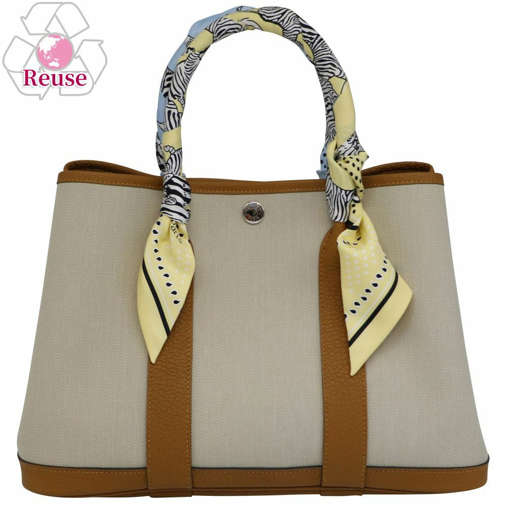 【リユース品】 エルメス HERMES バッグ ハンドバッグ ガーデンパーティTPM ベージュ 【お取り寄せ】