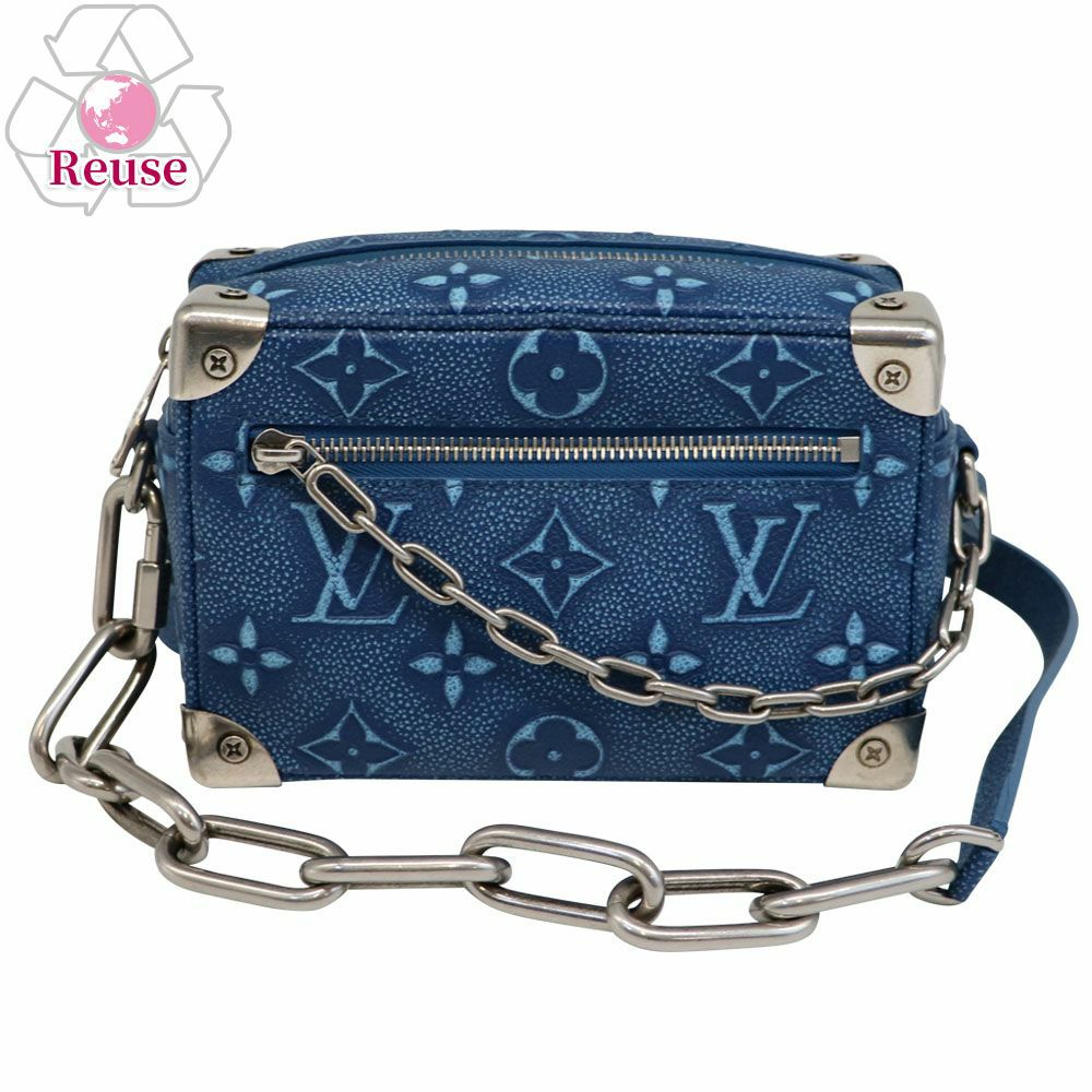 【リユース品】 ルイヴィトン LOUIS VUITTON バッグ ショルダーバッグ ミニソフトトランク M21368 ブルー 【お取り寄せ】