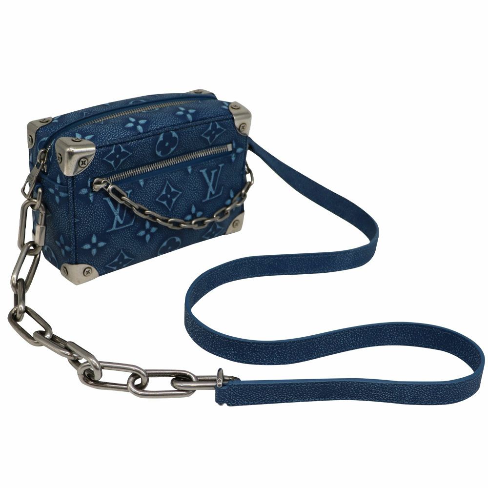 【リユース品】 ルイヴィトン LOUIS VUITTON バッグ ショルダーバッグ ミニソフトトランク M21368 ブルー 【お取り寄せ】