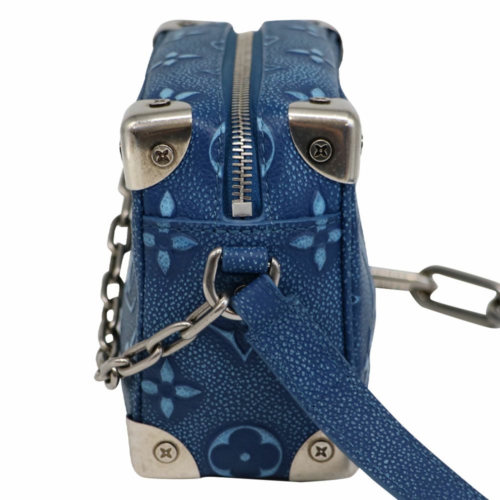 【リユース品】 ルイヴィトン LOUIS VUITTON バッグ ショルダーバッグ ミニソフトトランク M21368 ブルー 【お取り寄せ】