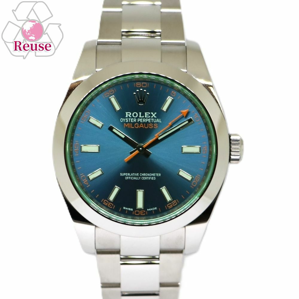 【リユース品】 ロレックス ROLEX 腕時計 メンズウォッチ ミルガウス 116400GV シルバー 【お取り寄せ】