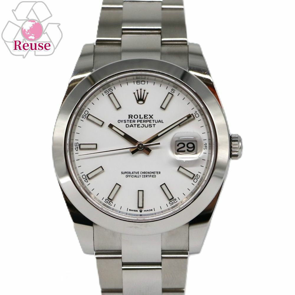 【リユース品】 ロレックス ROLEX 腕時計 メンズウォッチ デイトジャスト 126300 シルバー 【お取り寄せ】