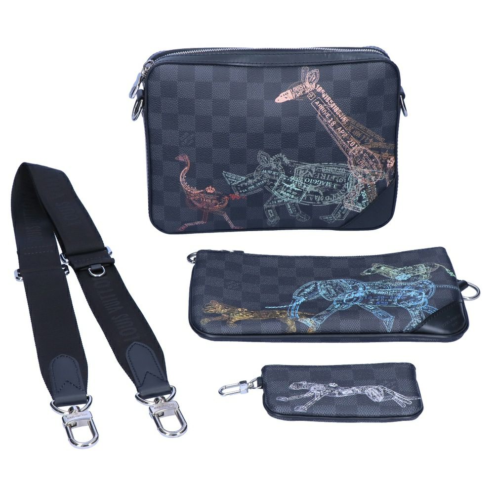 【リユース品】 ルイヴィトン LOUIS VUITTON バッグ ショルダーバッグ トリオ メッセンジャー? N58040 グレー 【お取り寄せ】