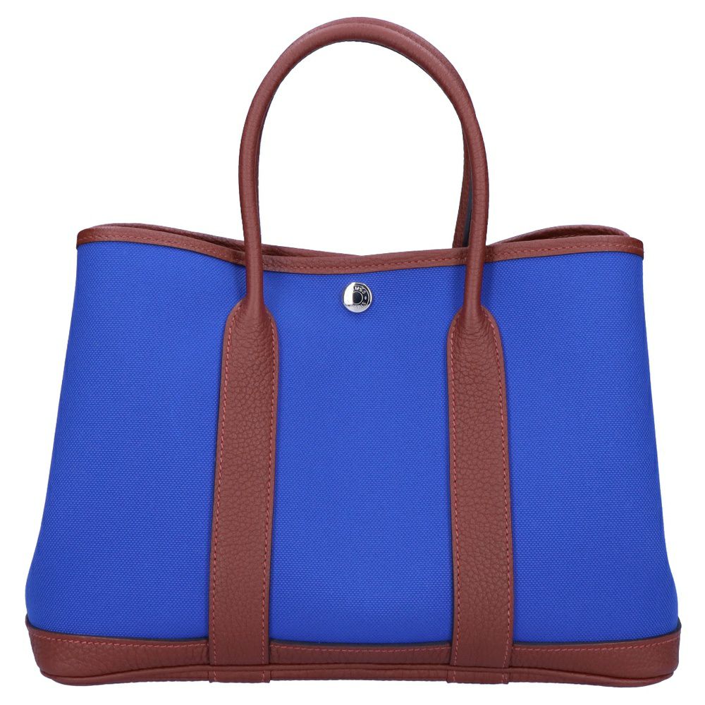 【リユース品】 エルメス HERMES バッグ ハンドバッグ ガーデンパーティTPM ブルー 【お取り寄せ】