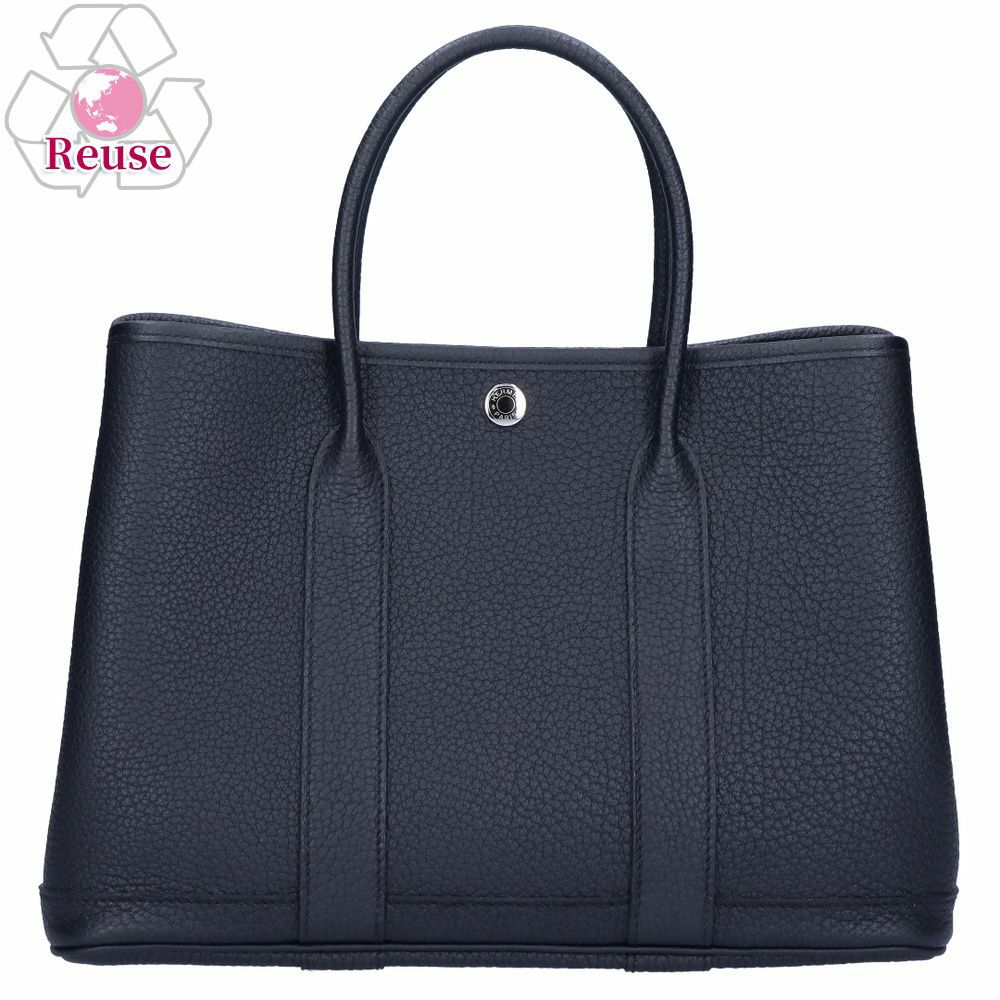 【リユース品】 エルメス HERMES バッグ ハンドバッグ ガーデンパーティTPM ブラック 【お取り寄せ】
