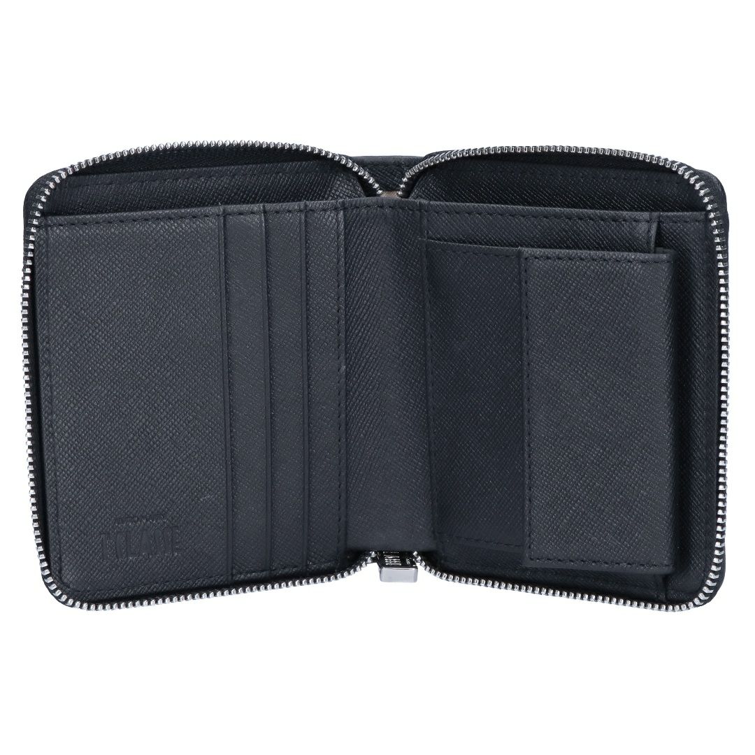 プリマクラッセ PRIMA CLASSE 折財布 二つ折財布 コンパクトウォレット SM ZIP WALLET PM W077 6426 0001 BLACK