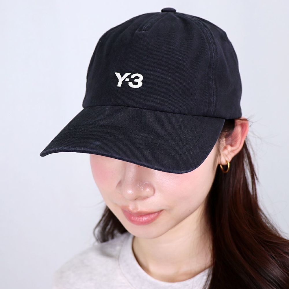 ワイスリー Y-3 帽子 ロゴ刺繍キャップ IN2391 BLACK