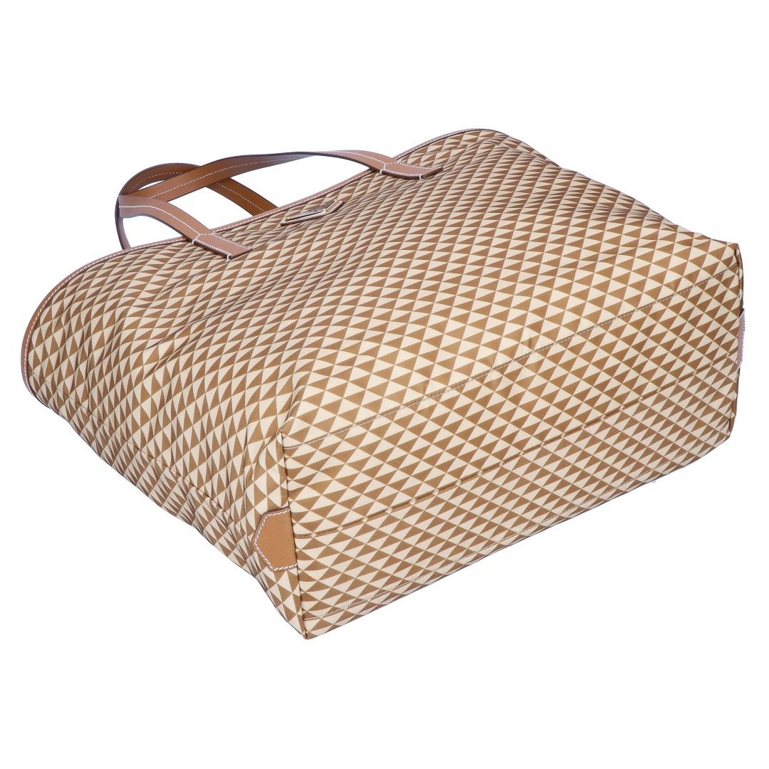 プラダ PRADA トートバッグ SHOPPING TESSUTO TRIANGO 1BG552 2HGX F098L CARAMEL
