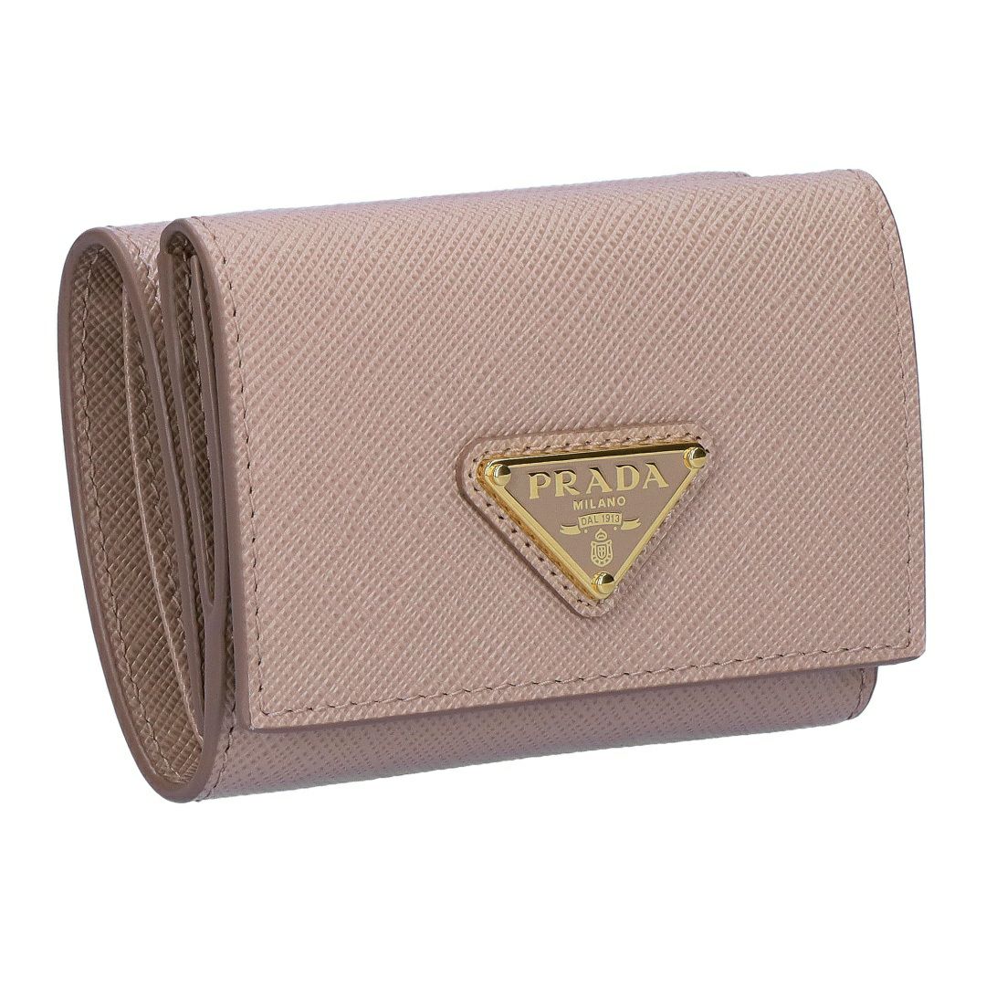 プラダ PRADA 折財布 三つ折り財布 SAFFIANO TRIANG 1MH042 QHH F0236  