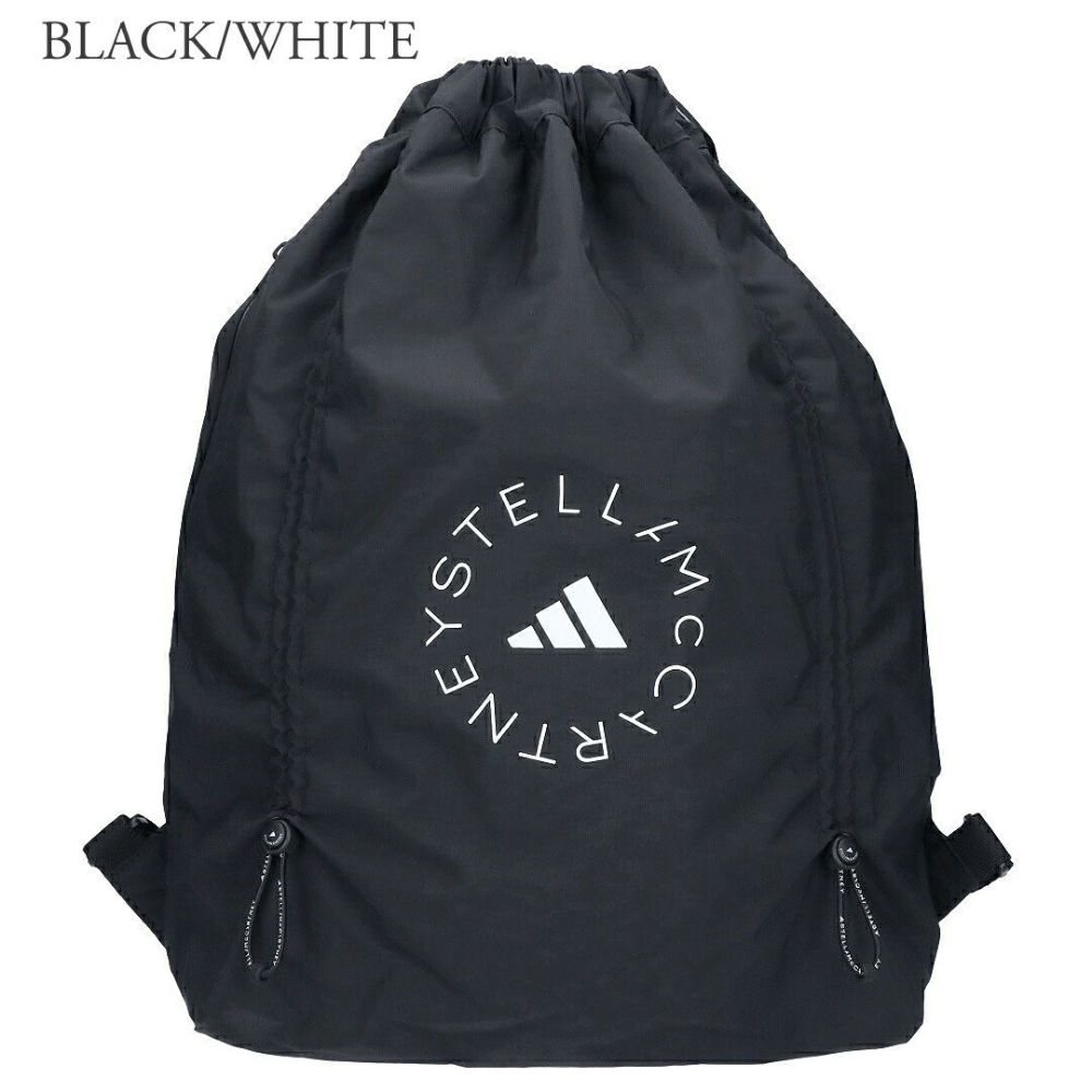 アディダスバイステラマッカートニー ADIDAS BY STELLA MCCARTNEY バックパック リュックサック ジムサック JJ4693 BLACK/WHITE