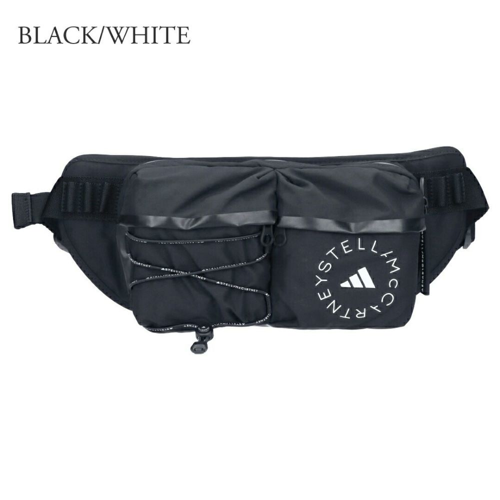 アディダスバイステラマッカートニー ADIDAS BY STELLA MCCARTNEY ウエストポーチ ボディバッグ バムバッグ IW1618 BLACK/WHITE