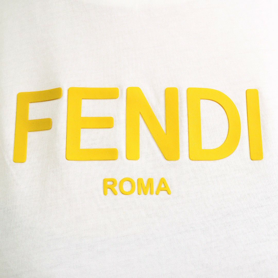 フェンディ FENDI キッズ 半袖Tシャツ 大人もOK JUI1377AJ F0TU9 GESSO
