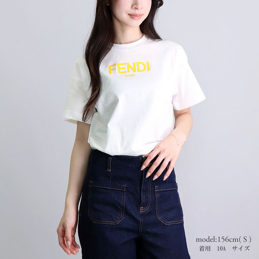 フェンディ FENDI キッズ 半袖Tシャツ 大人もOK JUI1377AJ F0TU9 GESSO