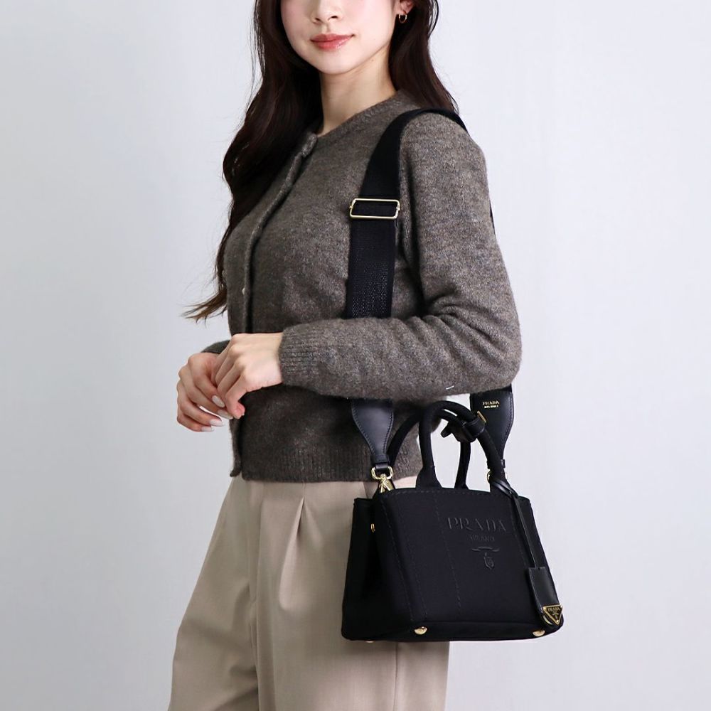 プラダ PRADA 2WAYバッグ BORSA A MANO 1BA038 2CYA 8OM F0002 NERO