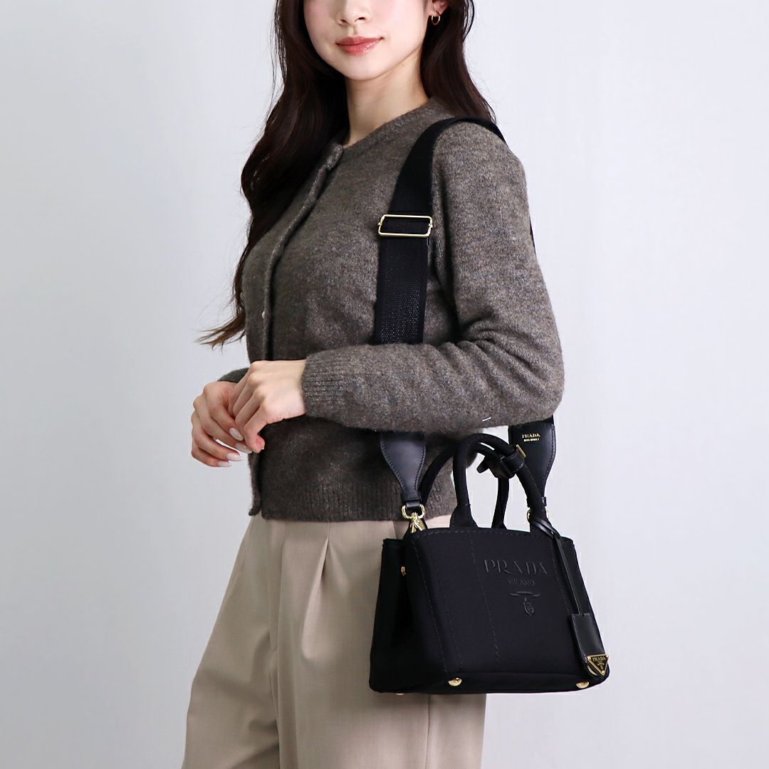 プラダ PRADA 2WAYバッグ BORSA A MANO 1BA038 2CYA 8OM F0002 NERO