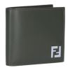 フェンディ FENDI メンズ 折財布 二つ折財布 小銭入れ無し 7M0356 AFF2 F1QCZ MILITARE+TBMR+P