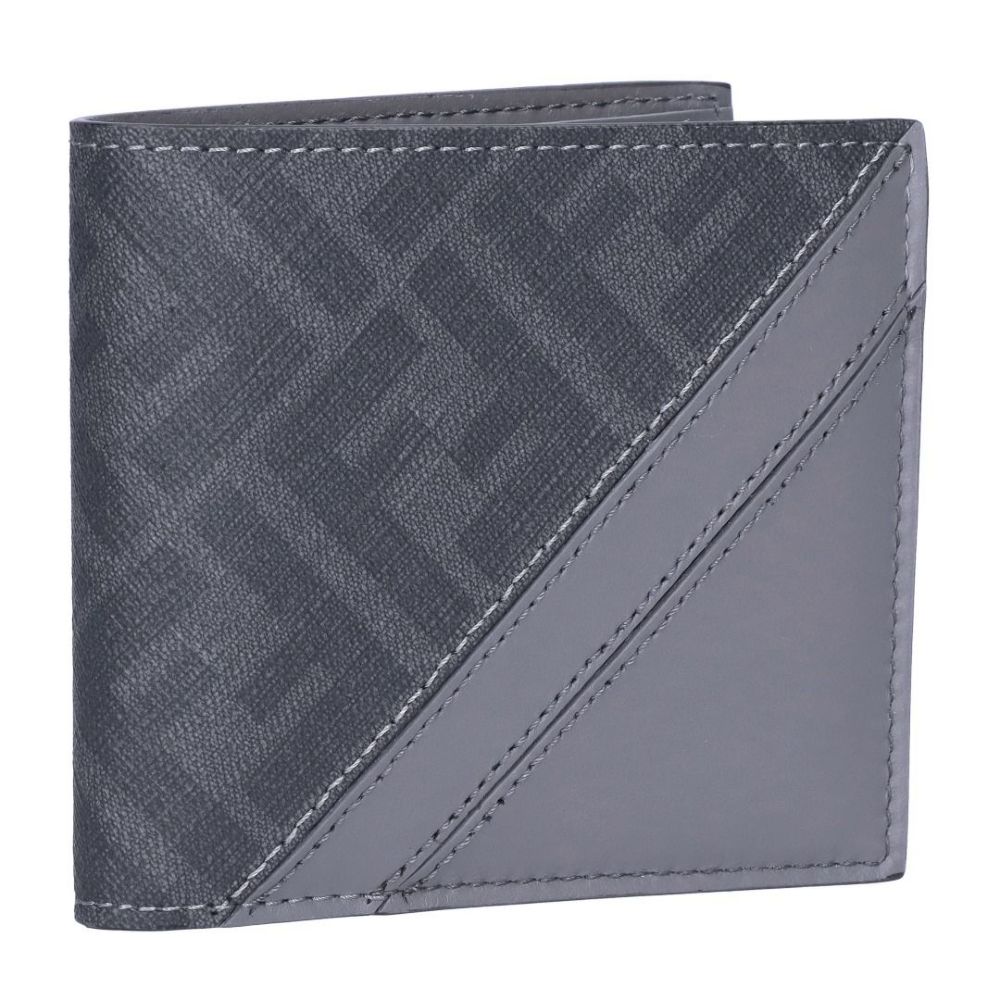 フェンディ FENDI メンズ 折財布 二つ折財布 小銭入れ無し 7M0169 AFCB F0FDY ACCIAIO+PALLADIO