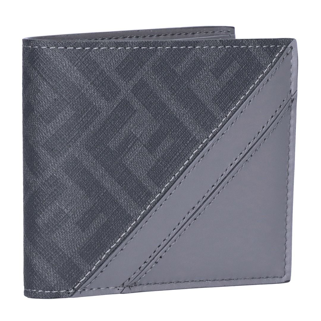 フェンディ FENDI メンズ 折財布 二つ折財布 小銭入れ無し 7M0169 AFCB F0FDY ACCIAIO+PALLADIO