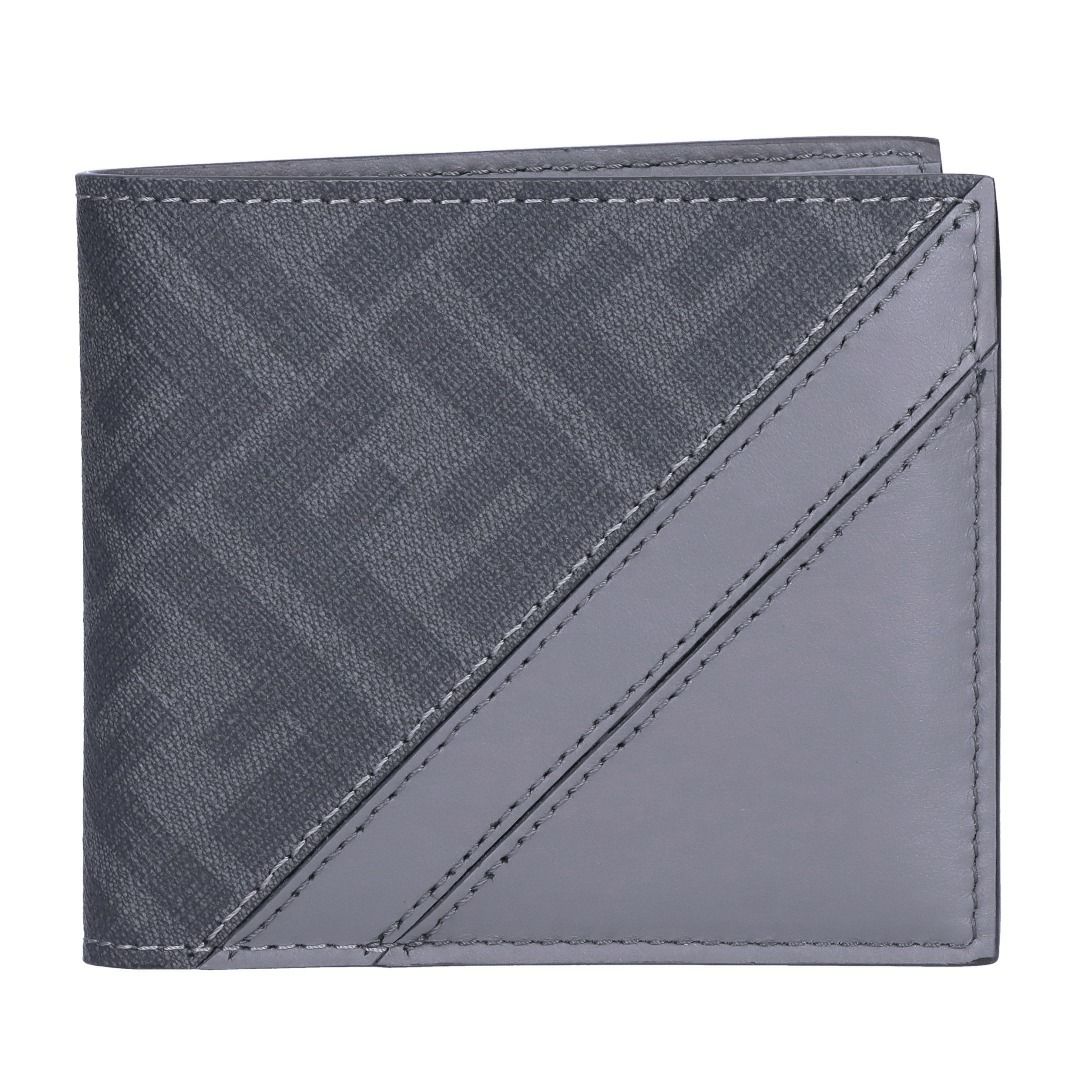 フェンディ FENDI メンズ 折財布 二つ折財布 小銭入れ無し 7M0169 AFCB F0FDY ACCIAIO+PALLADIO