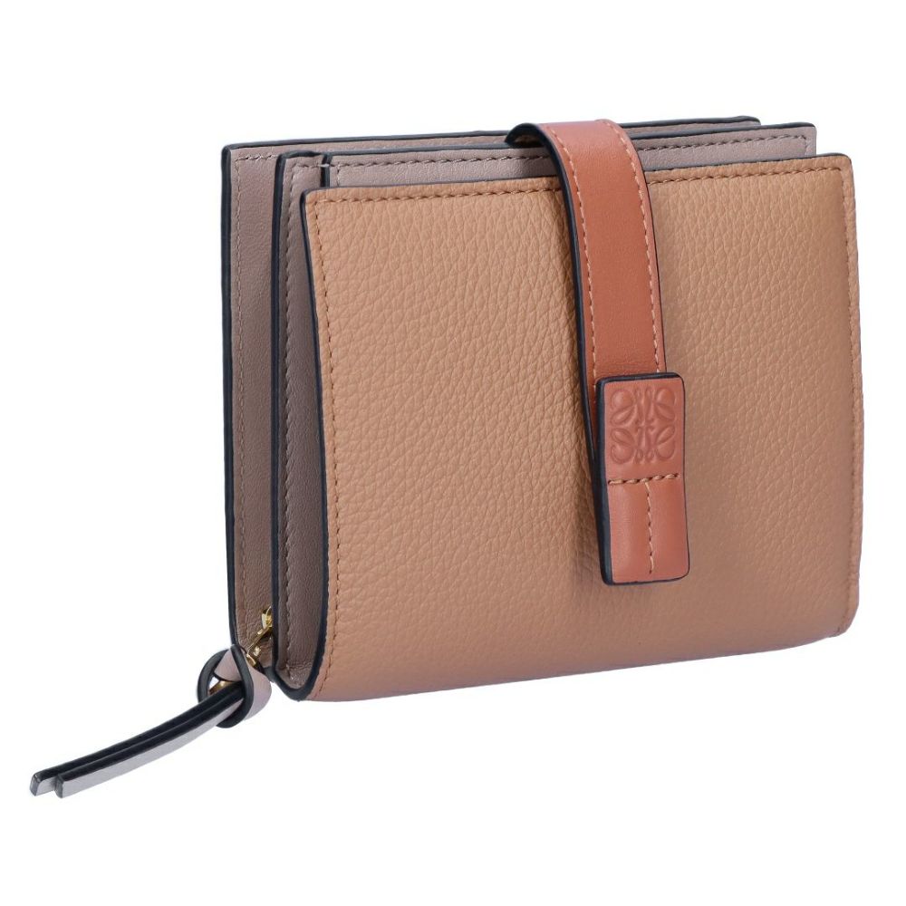 ロエベ LOEWE 折財布 二つ折り財布 C660Z41X02 0608 TOFFEE/TAN