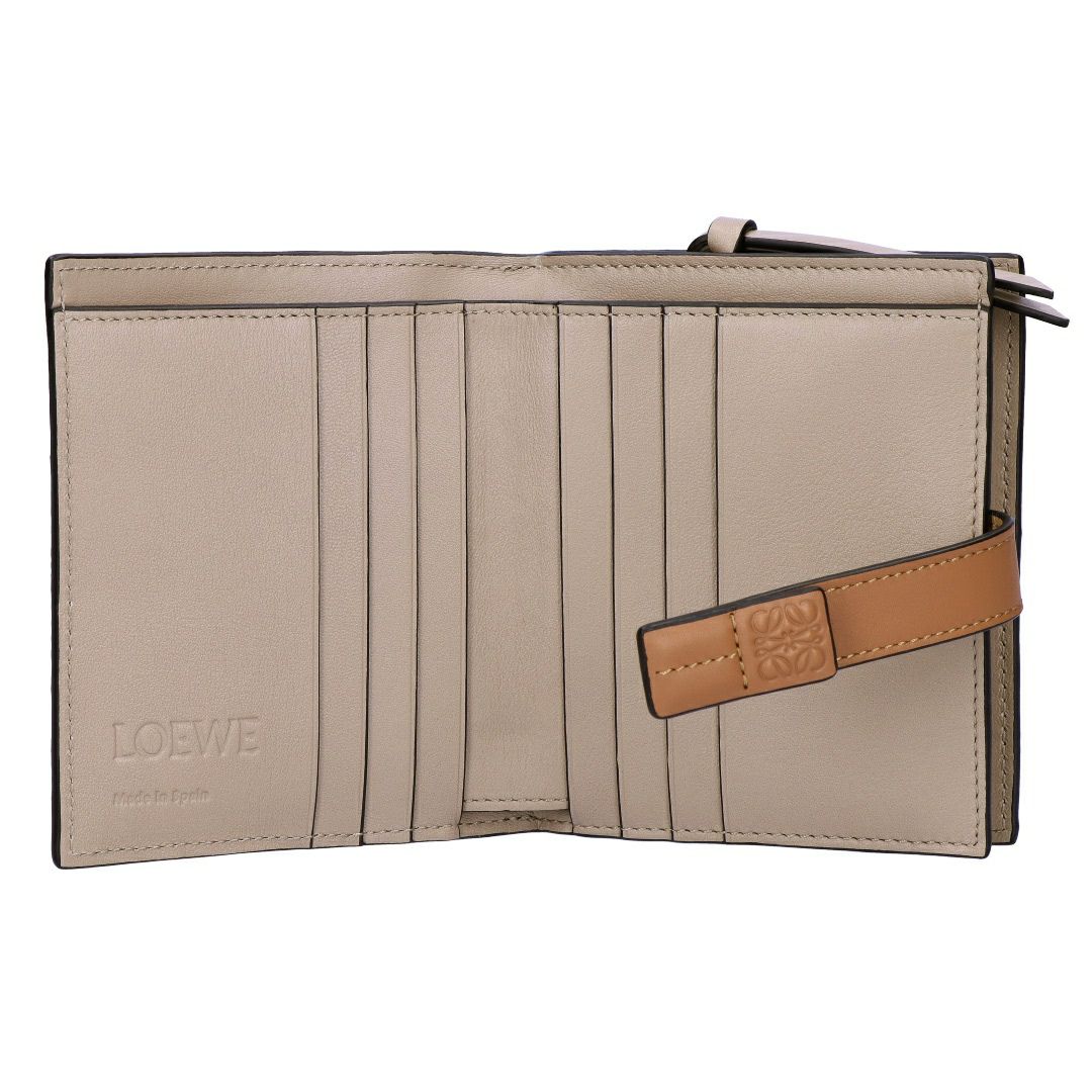 ロエベ LOEWE 折財布 二つ折り財布 C660Z41X02 0608 TOFFEE/TAN