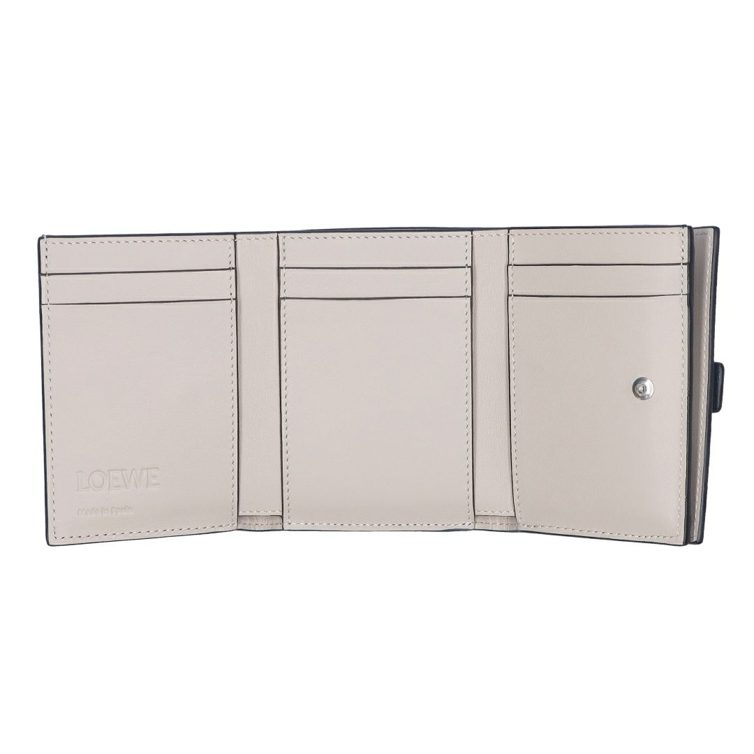ロエベ LOEWE 折財布 三つ折り財布 C660TR2X05 6349 DARK NAVY/SILVER