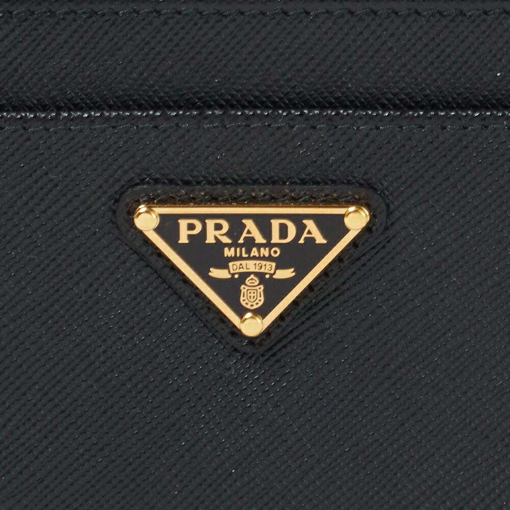 プラダ コインケース 【SAFFIANO TRIANG】 1PP122 QHH ブラック(F0002 NERO) PRADA