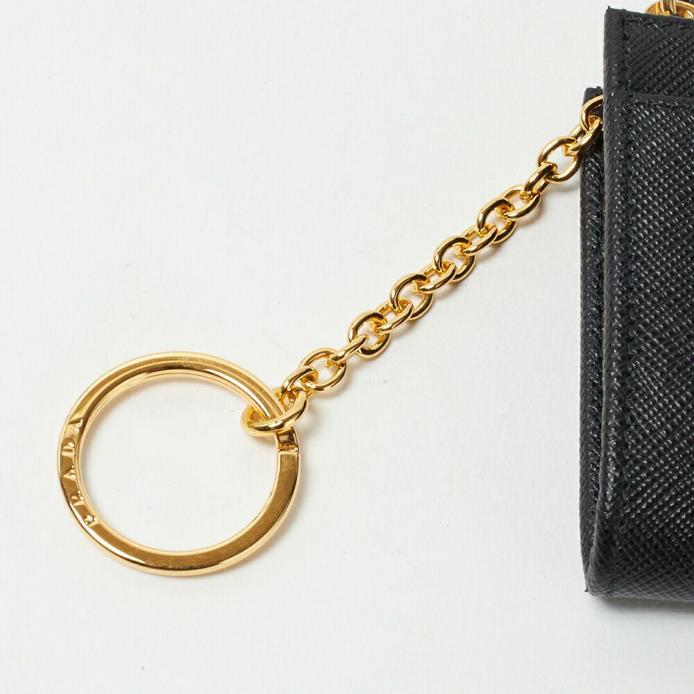 プラダ コインケース 【SAFFIANO TRIANG】 1PP122 QHH ブラック(F0002 NERO) PRADA
