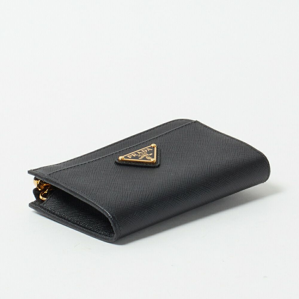 プラダ コインケース 【SAFFIANO TRIANG】 1PP122 QHH ブラック(F0002 NERO) PRADA