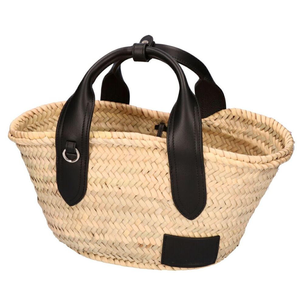 ジェイ＆エムデヴィッドソン J&M DAVIDSON かごバッグ トートバッグ SMALL BASKET LSBK 0XX PLSCMBB ベージュ系×ブラック系(999S)