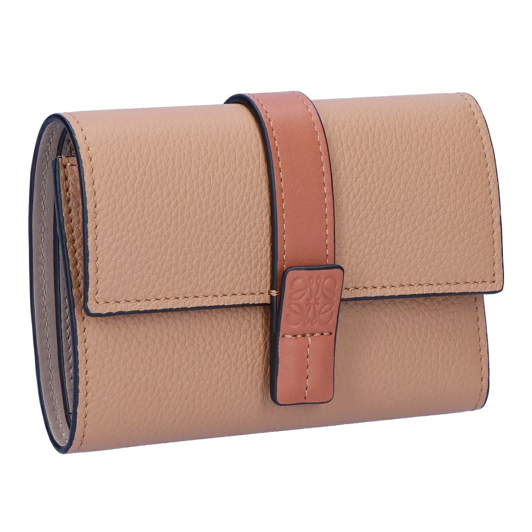 ロエベ LOEWE 折財布 3つ折り財布 スモールヴァーティカルウォレット C660S86X04 0608 TOFFEE/TAN 【お取り寄せ】