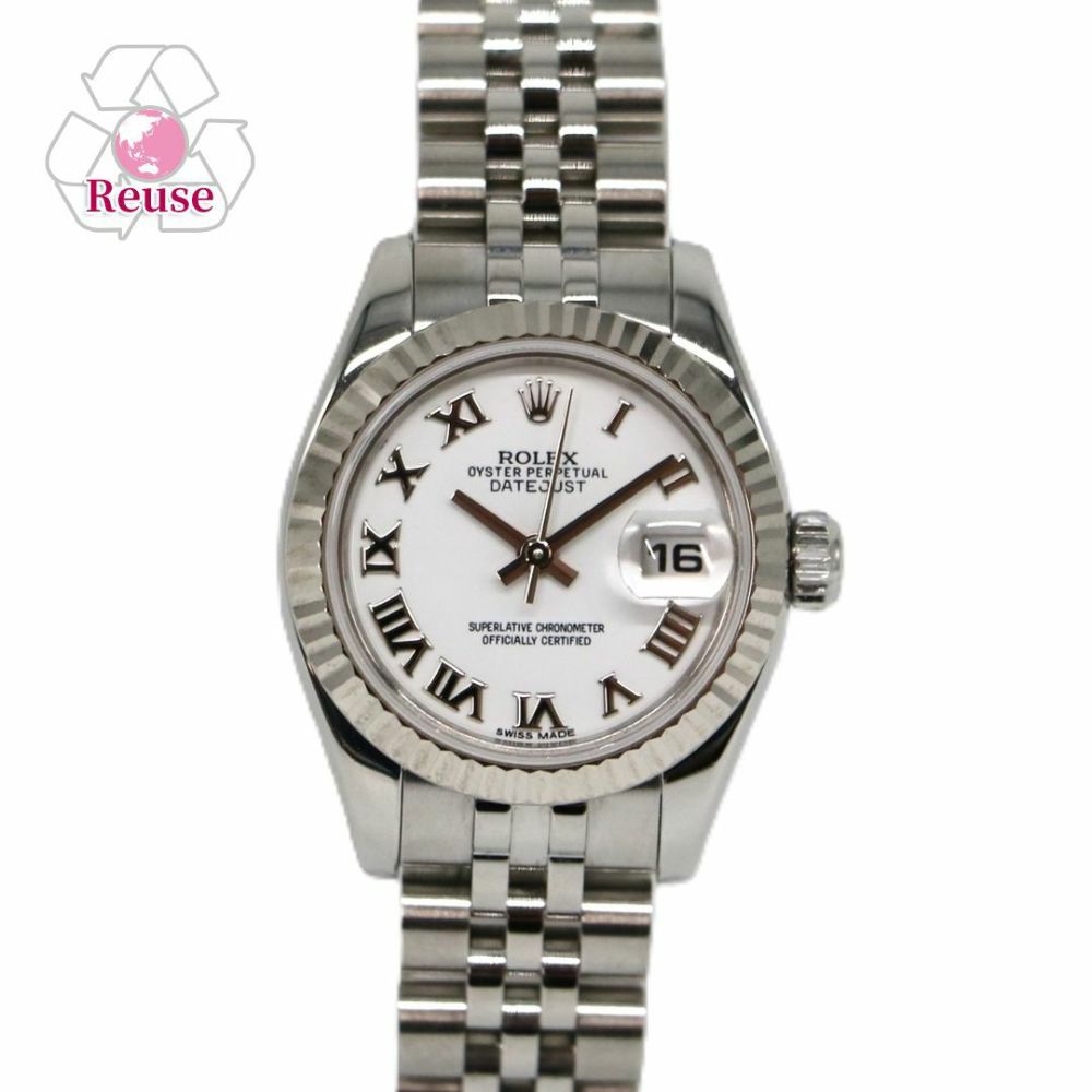 【リユース品】 ロレックス ROLEX 腕時計 レディースウォッチ デイトジャスト 179174 シルバー 【お取り寄せ】