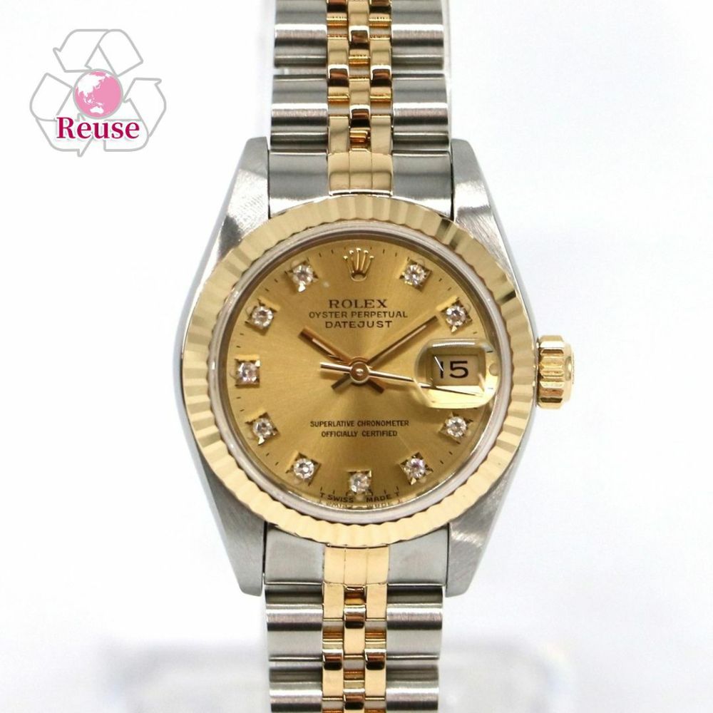 【リユース品】 ロレックス ROLEX 腕時計 レディースウォッチ デイトジャスト 69173G ゴールド 【お取り寄せ】
