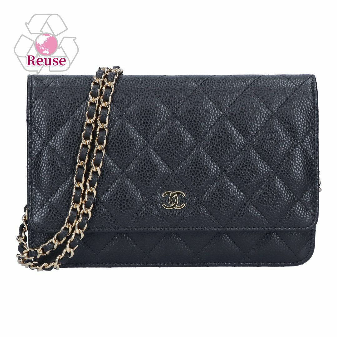 【リユース品】 シャネル CHANEL バッグ ショルダーバッグ マトラッセチェーンウォレット AP0250 ブラック 【お取り寄せ】