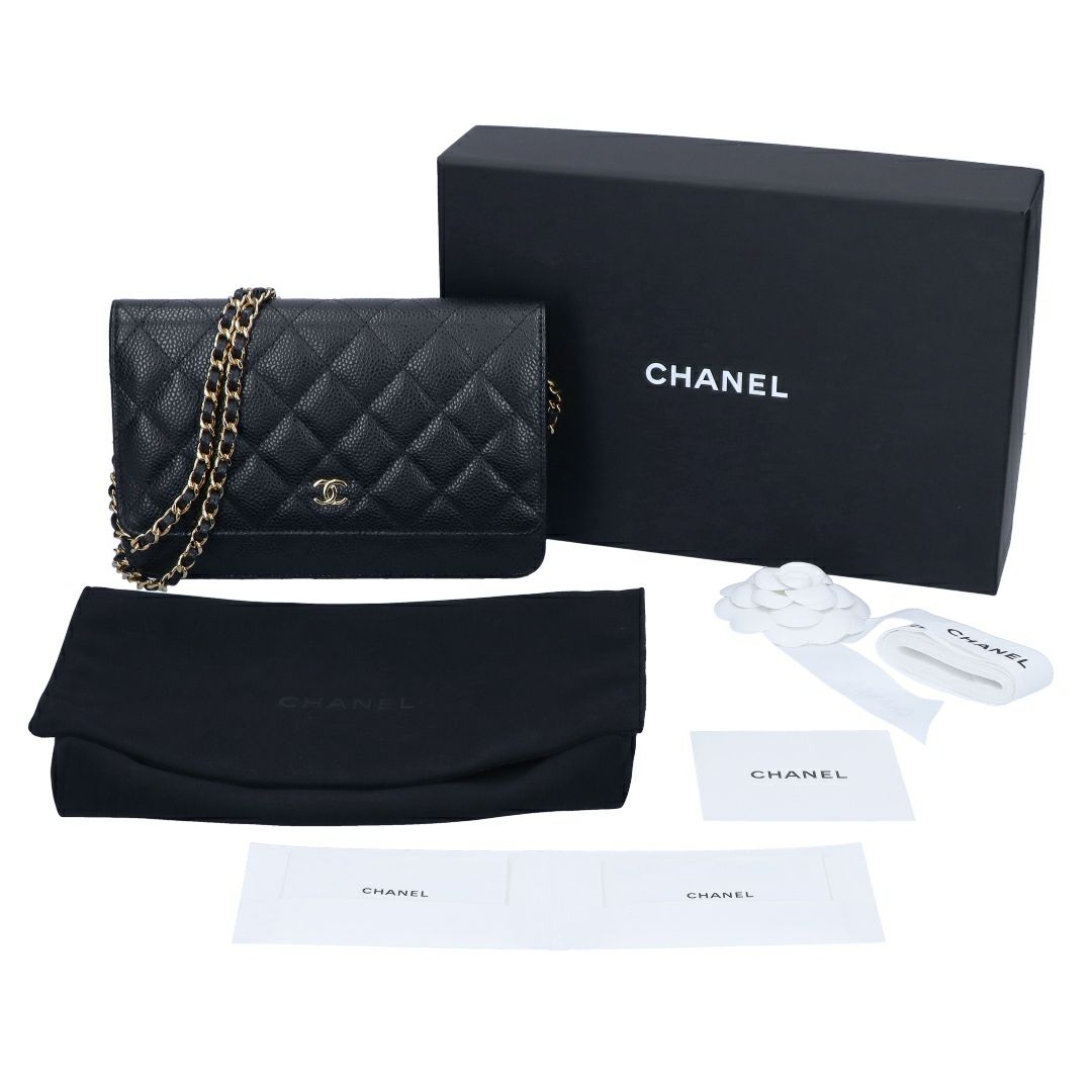 【リユース品】 シャネル CHANEL バッグ ショルダーバッグ マトラッセチェーンウォレット AP0250 ブラック 【お取り寄せ】
