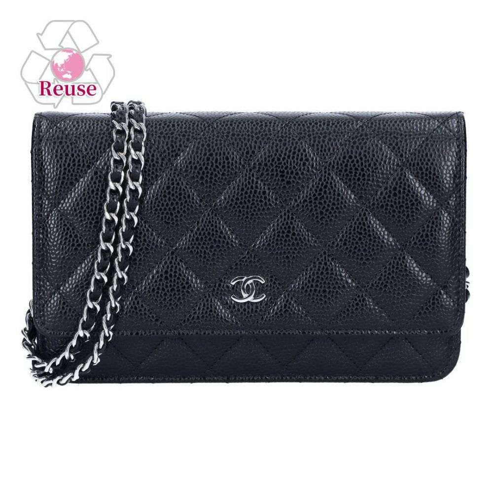 【リユース品】 シャネル CHANEL バッグ ショルダーバッグ マトラッセチェーンウォレット AP0250 ブラック 【お取り寄せ】