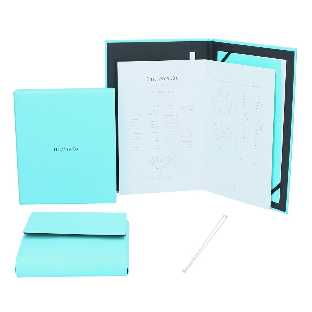 【リユース品】 ティファニー TIFFANY アクセサリー ネックレス ソリティア ダイヤモンド ネックレス シルバー 【お取り寄せ】