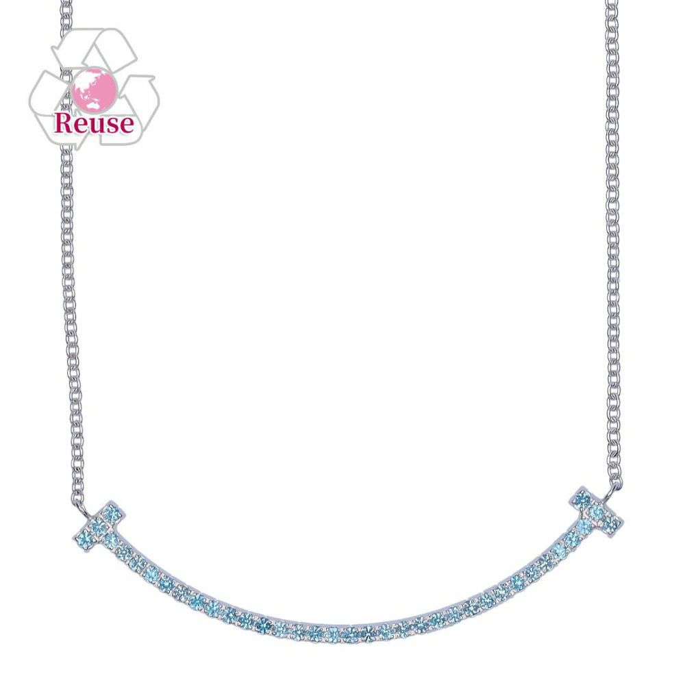 【リユース品】 ティファニー TIFFANY アクセサリー ネックレス Tスマイルネックレス シルバー 【お取り寄せ】