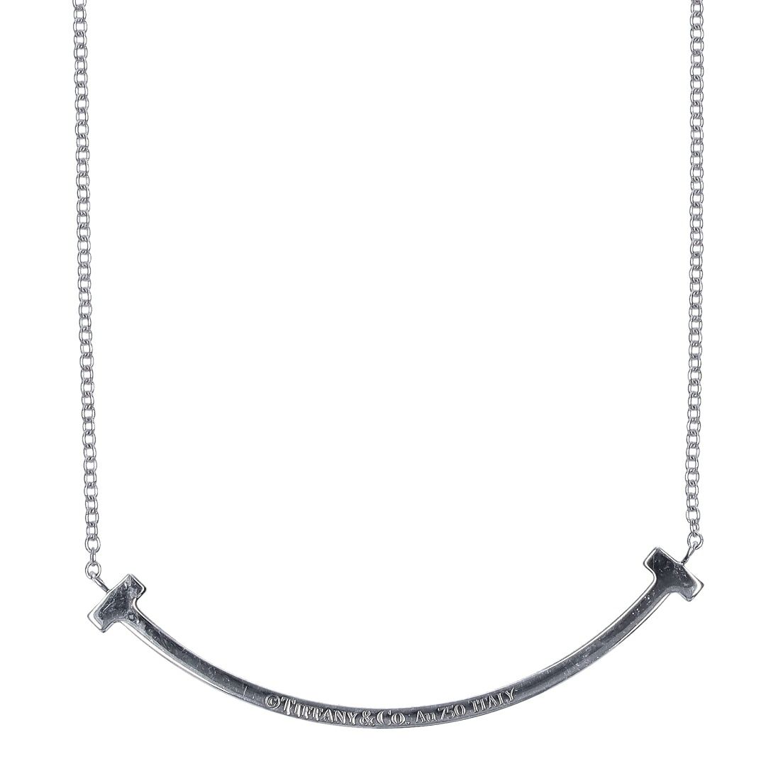 【リユース品】 ティファニー TIFFANY アクセサリー ネックレス Tスマイルネックレス シルバー 【お取り寄せ】