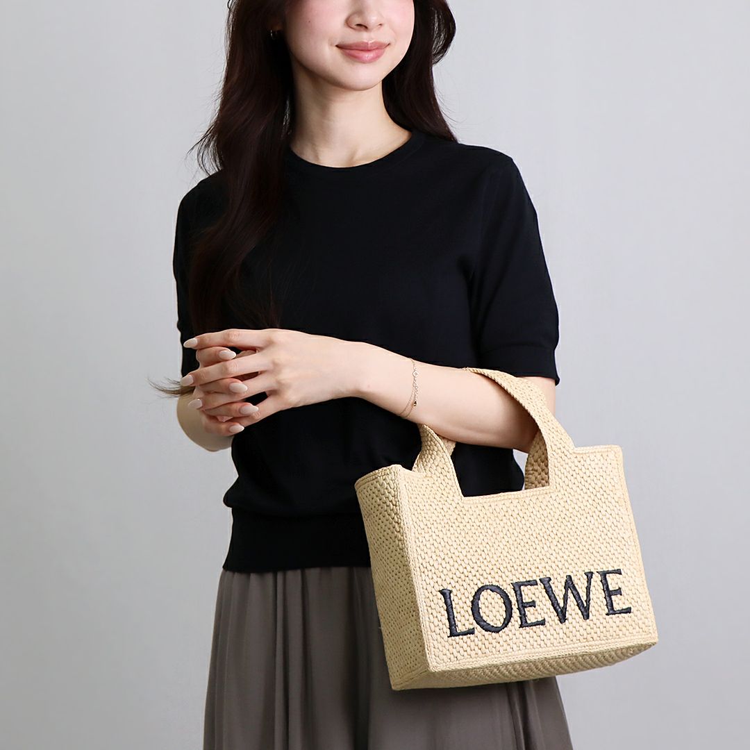 ロエベ LOEWE かごバッグ 2WAYバッグ A685B59X03 2123 NATURAL ロエベフォント トート スモール 【お取り寄せ】