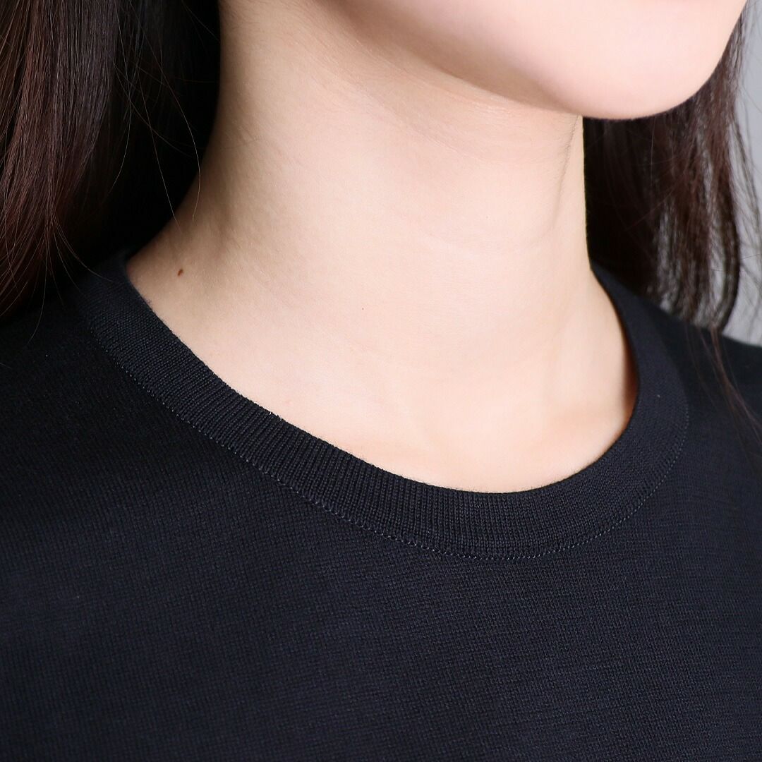 ジョンスメドレー JOHN SMEDLEY レディース 半袖ニット NELL SWETER RN SS シーアイランドコットン MODERN FIT 30G 30ゲージ