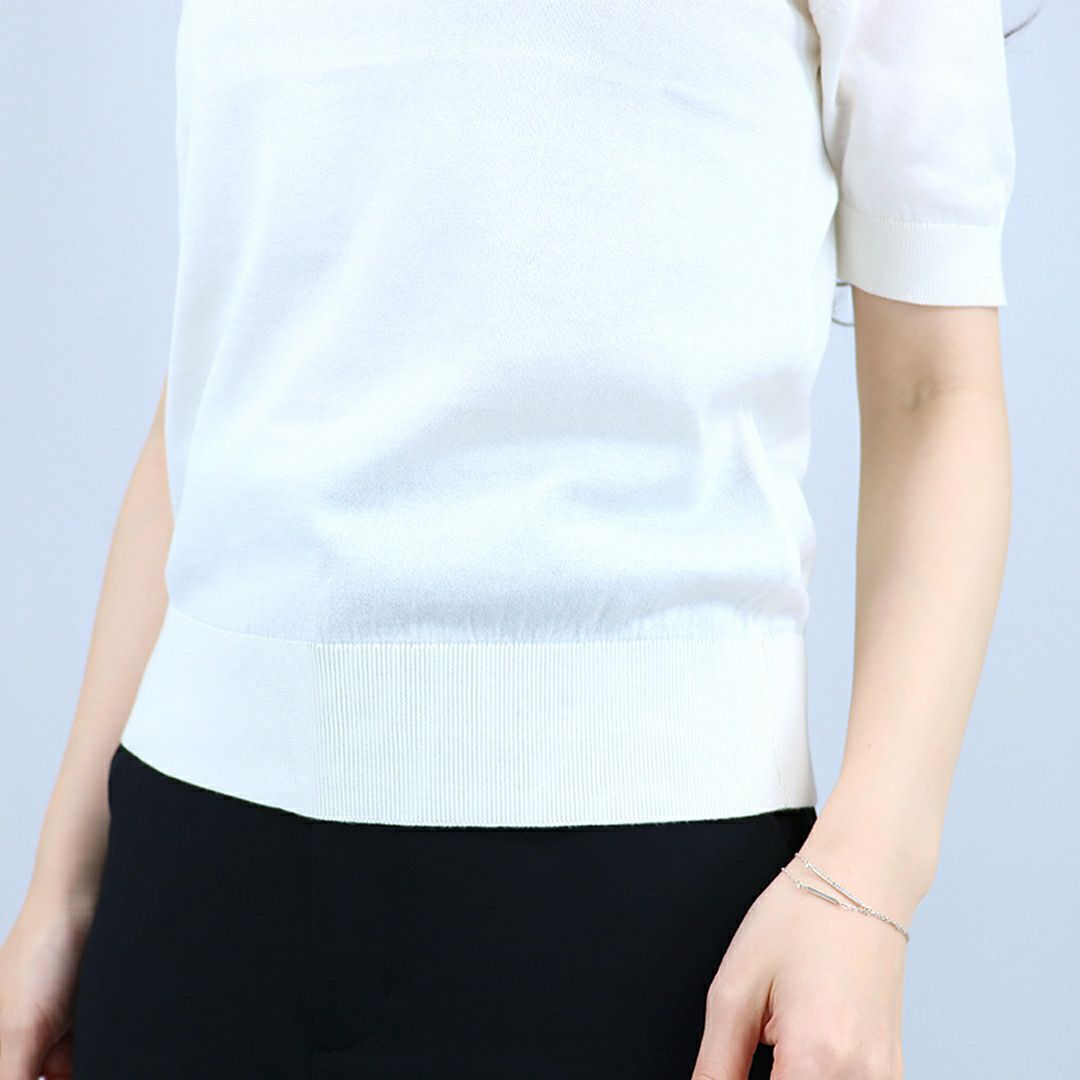 ジョンスメドレー JOHN SMEDLEY レディース 半袖ニット NELL SWETER RN SS シーアイランドコットン MODERN FIT 30G 30ゲージ