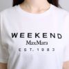 マックスマーラウィークエンド MAXMARA WEEKEND レディース半袖Tシャツ CABINA カビーナ 2515971041 002 OFF WHITE