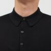 ジョンスメドレー JOHN SMEDLEY メンズ 半袖 ポロシャツ カットソー REID シーアイランドコットン MODERN FIT BLACK