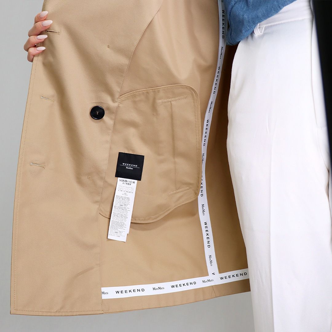 マックスマーラウィークエンド MAXMARA WEEKEND レディース トレンチコート スプリングコート ELODIA エロディア 5021031 009 BEIGE